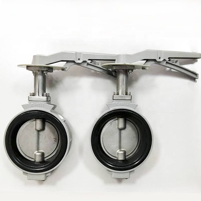 Hand Lever Stainless Steel Butterfly Valve With Double Eccentric